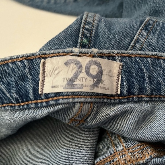 FREE PEOPLE WE THE FREE NEW DAWN FLARE DESTRUCTION JEANS OB1338043 SZ 29 - Picture 7 of 10